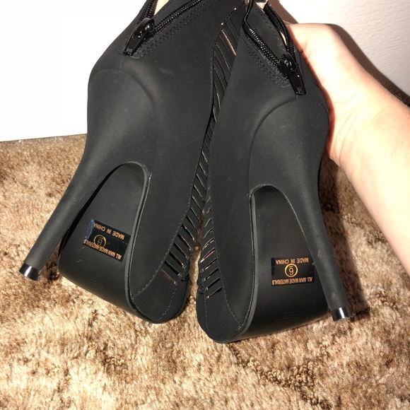 Platform Peep-toe Booties Heels ❤️ - Picture 4 of 5